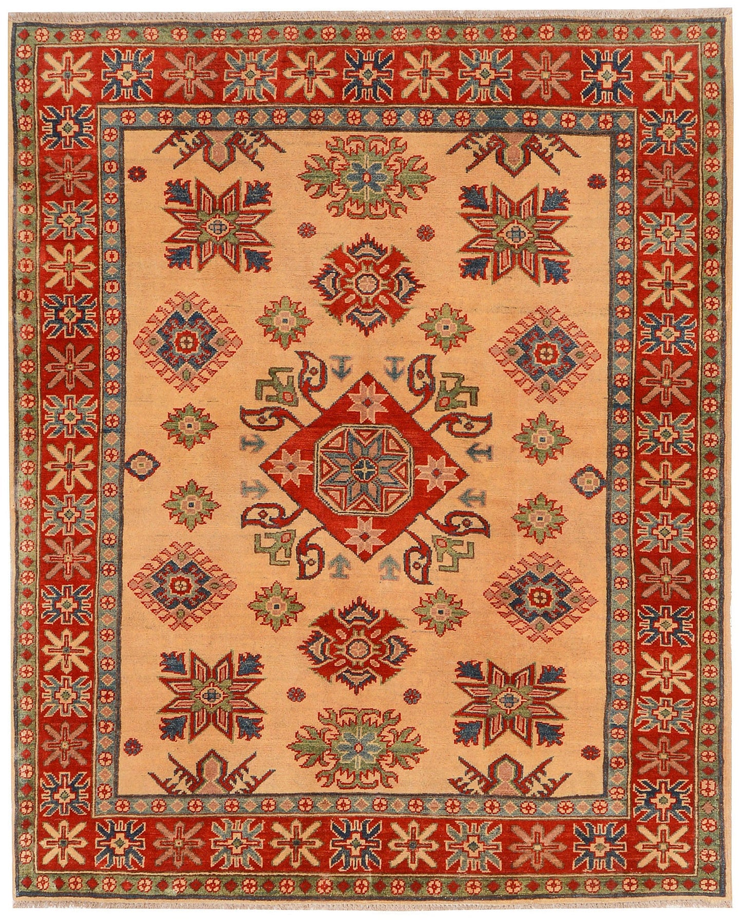 Sandy Brown Kazak | 4.10 x 6 | RRR-73716