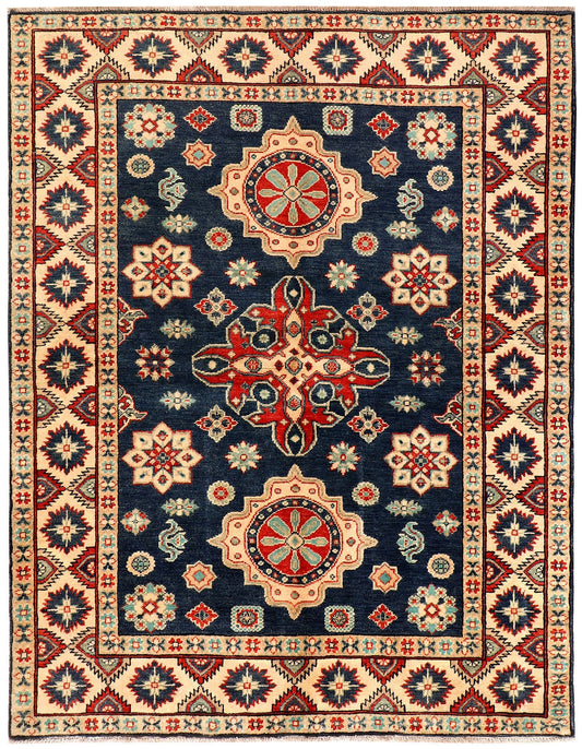 Midnight Blue Kazak | 4.11 x 6.4 | RRR-73951