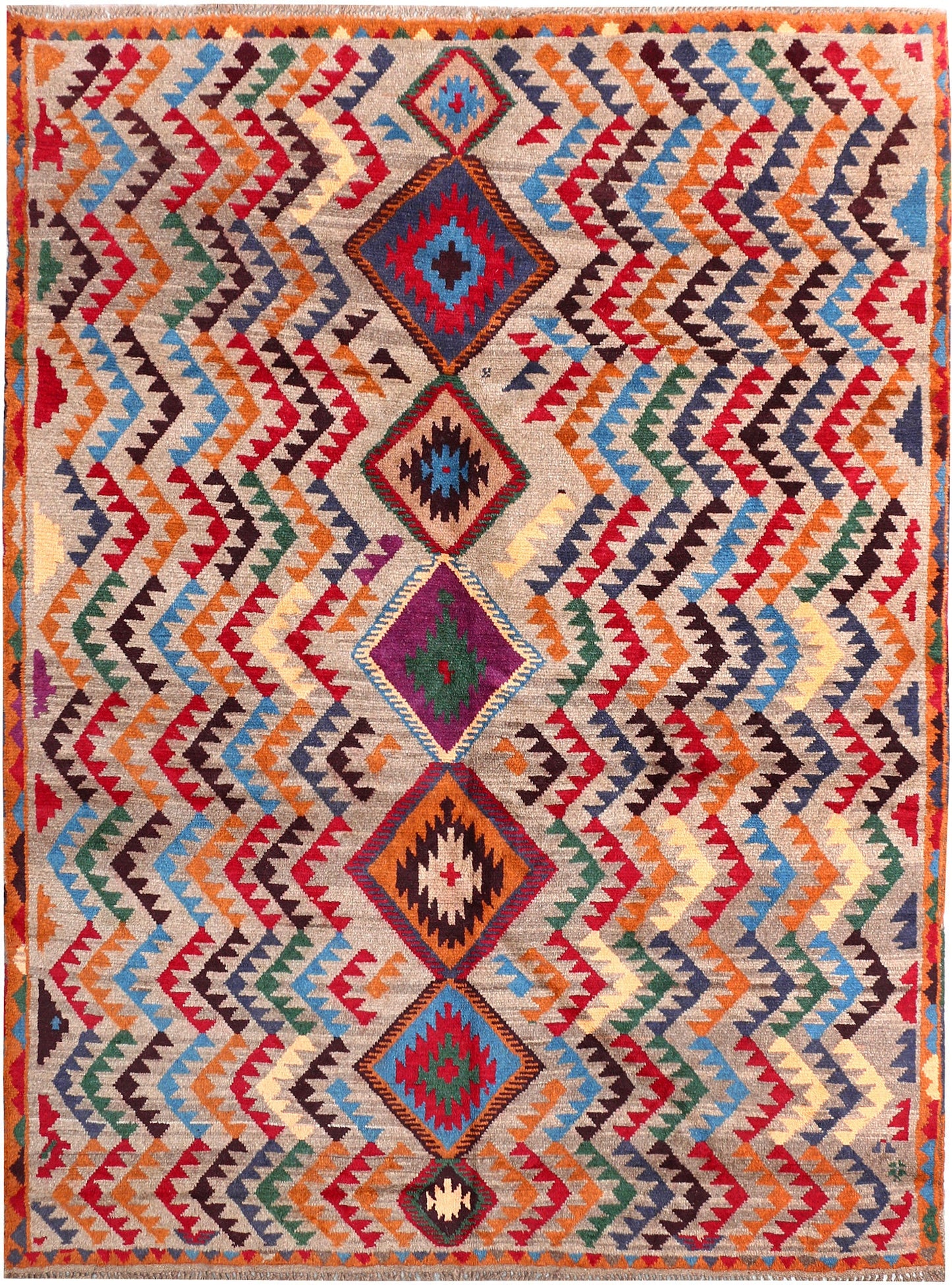 White Baluchi | 5.8 x 7.5 | RRR-74190