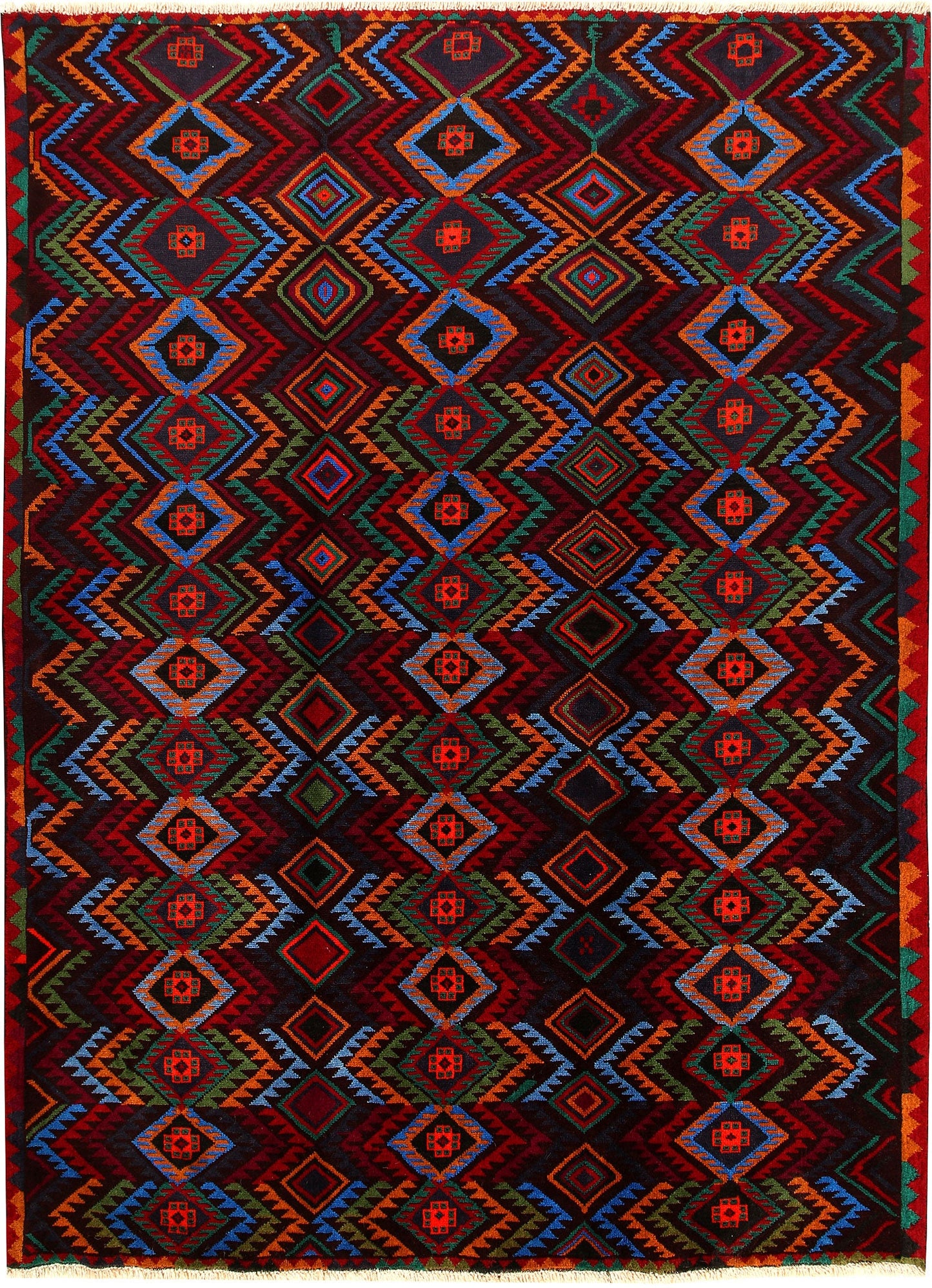 Multi Colored Baluchi | 6.9 x 9.3 | RRR-77140