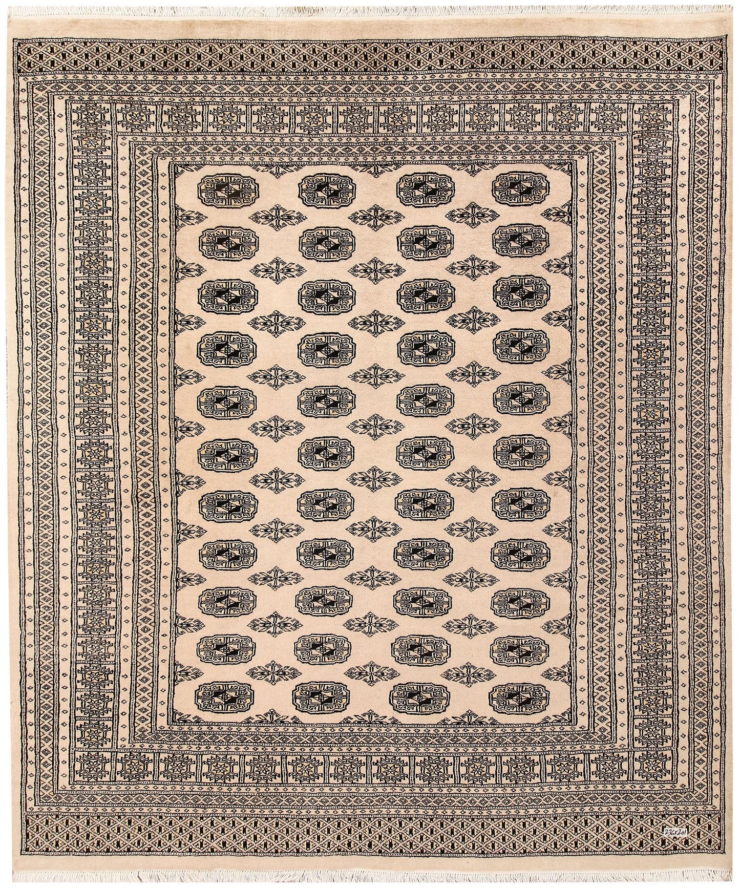 Bisque Bokhara | 6.7 x 7.9 | RRR-49712
