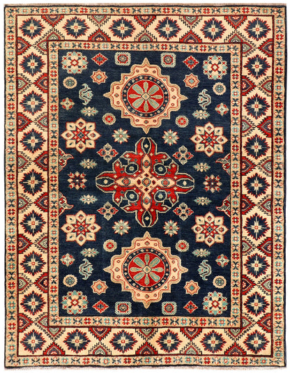 Midnight Blue Kazak | 4.11 x 6.4 | RRR-73951